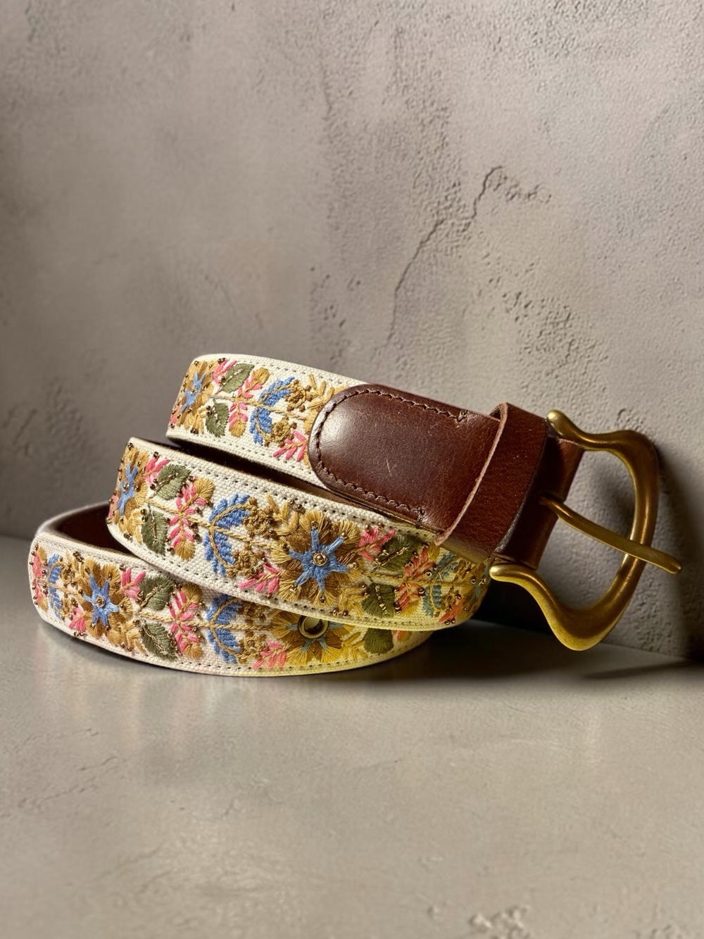 Lucky Brand Intricately Embroidered Belt